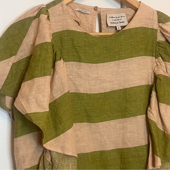 Alessia Santiago Linen Striped Top - IT 42 or Medium - Picture 6 of 6